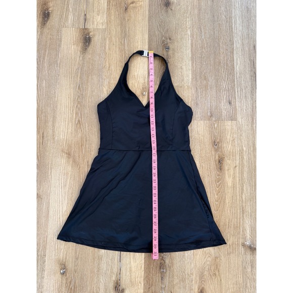 White Birch Black Halter Athletic Dress with Built-in Shorts M D90476XL - Picture 4 of 10